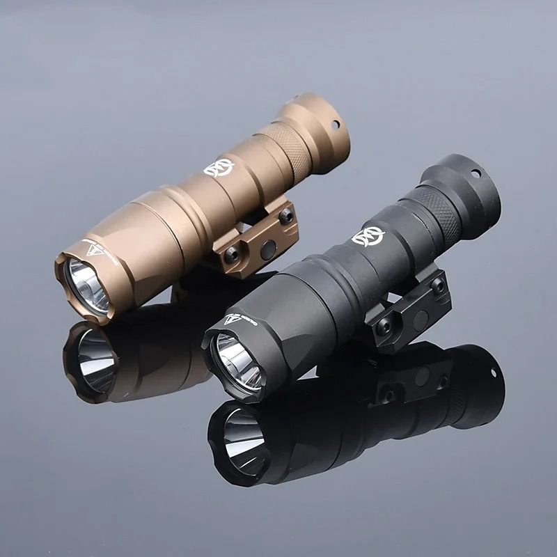 Mini Tactical Weapon Flashlight LED Scout Hunting Light With 20mm Rail Mount 2