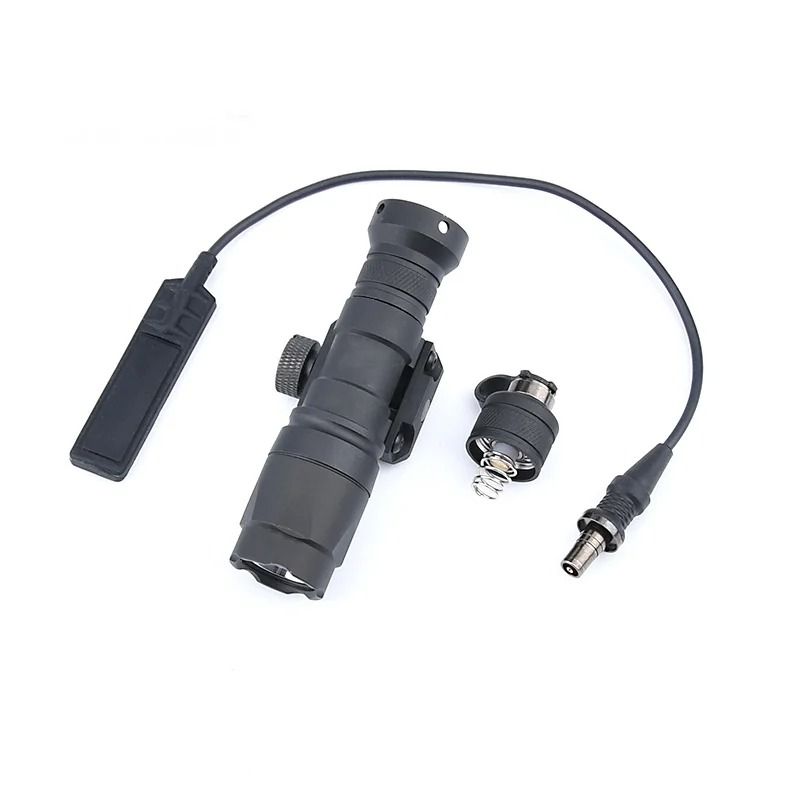 Mini Tactical Weapon Flashlight LED Scout Hunting Light With 20mm Rail Mount 9