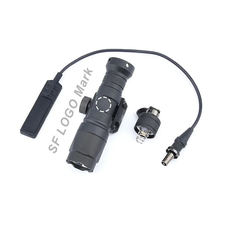 Mini Tactical Weapon Flashlight LED Scout Hunting Light With 20mm Rail Mount 11
