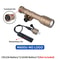 Mini Tactical Weapon Flashlight LED Scout Hunting Light With 20mm Rail Mount 16