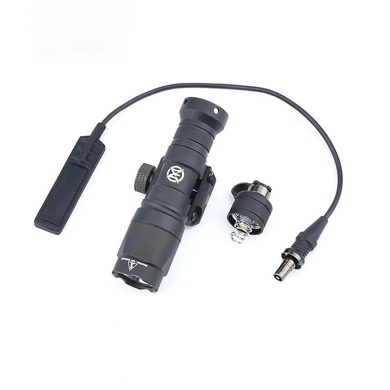 Mini Tactical Weapon Flashlight LED Scout Hunting Light With 20mm Rail Mount 8