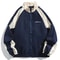 Hip Hop Varsity Jacket Patchwork College Style Windbreaker 6