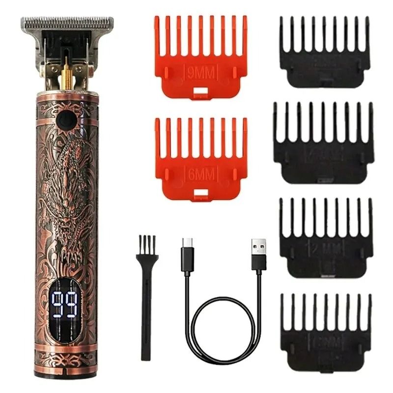 Rechargeable Hair Clipper With Three Speed Settings For Precision Trimming 6