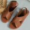 Women Summer Sandals Flat Soft Leather Casual Beach Shoes 4