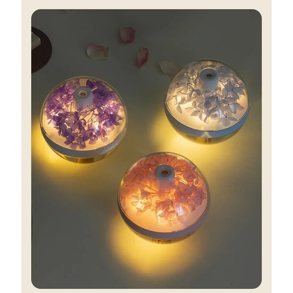 270ML Air Humidifier USB Rechargeable LED Light Mist Maker For Home Hydration 6