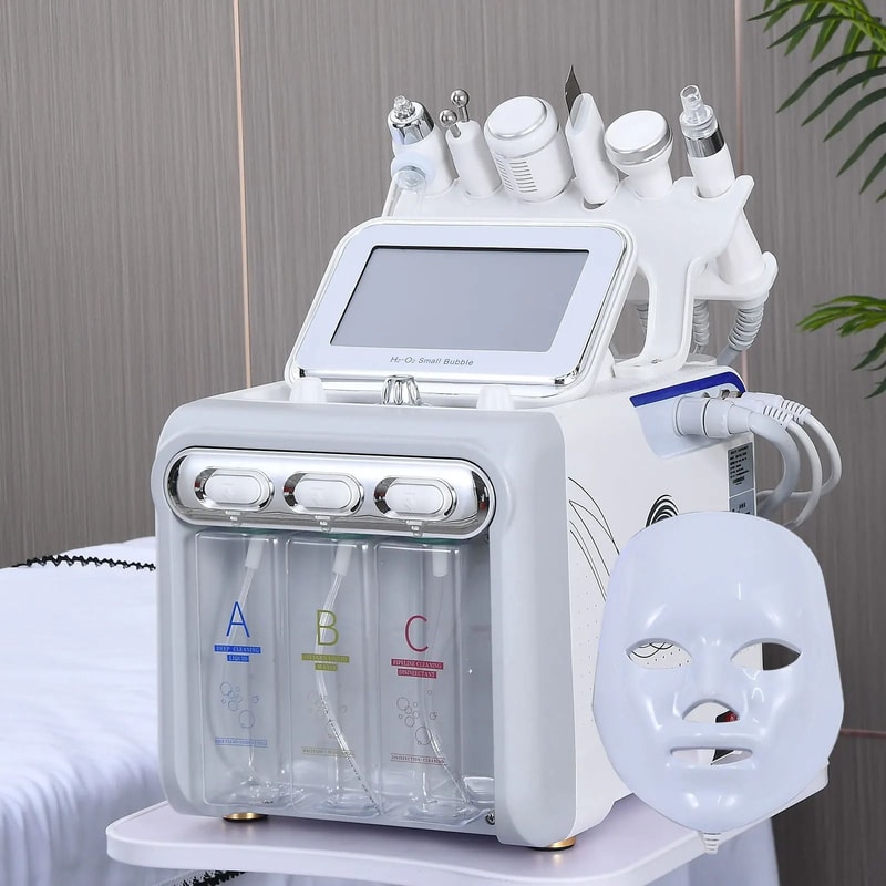 7 In 1 Hydrofacial Beauty Machine H2O2 Skin Cleansing Aqua Peeling Facial Device For Home Use 1