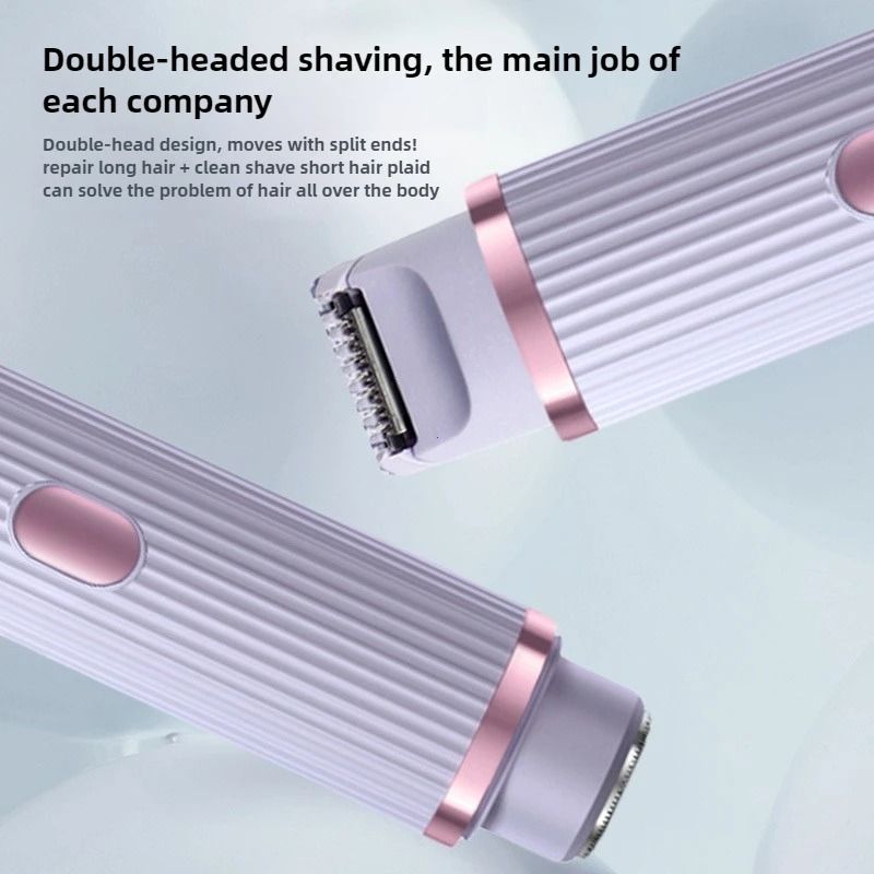 Electric Shaver For Women Waterproof Wet And Dry 2 In 1 Bikini Hair Trimmer And Dual Head Razor 6