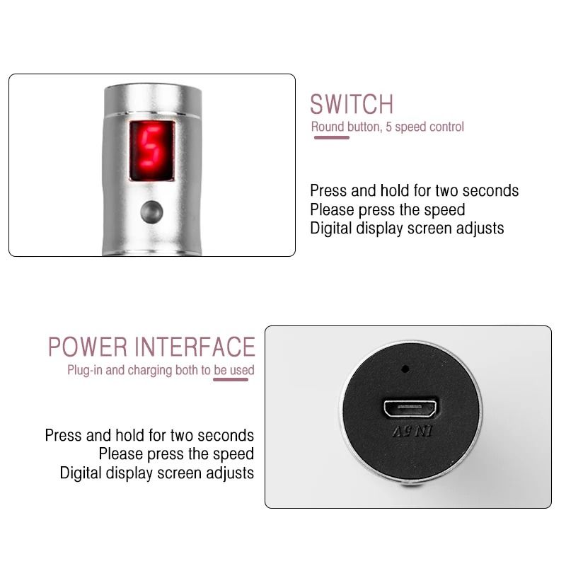 Professional High Frequency Beauty Instrument Wireless Rechargeable Skin Tightening Tool 4