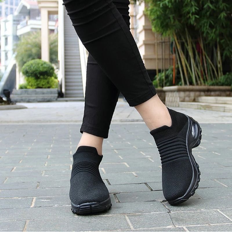 Women Sneakers Fashion Breathable Walking Mesh Platform Shoes 2