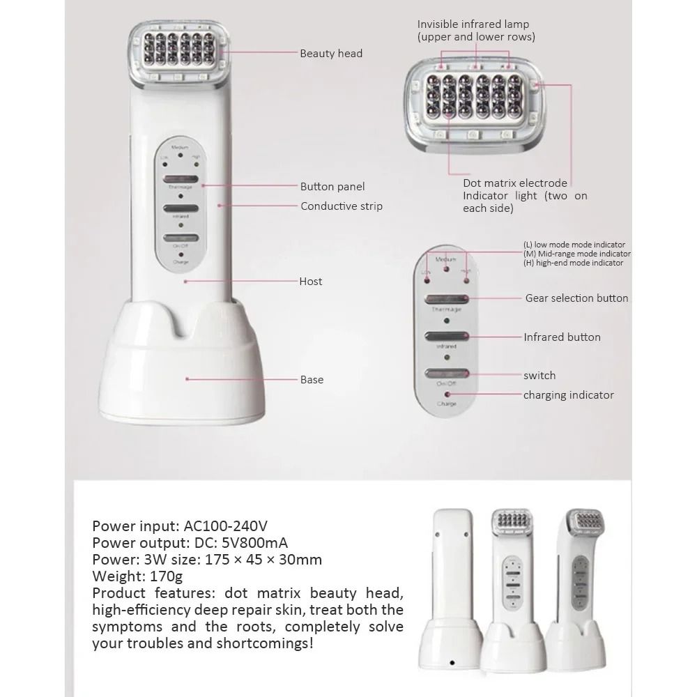 Radio Frequency Facial Beauty Device Skin Tightening And Wrinkle Removal 5