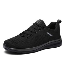 men breathable mesh sneakers lightweight casual running shoes
