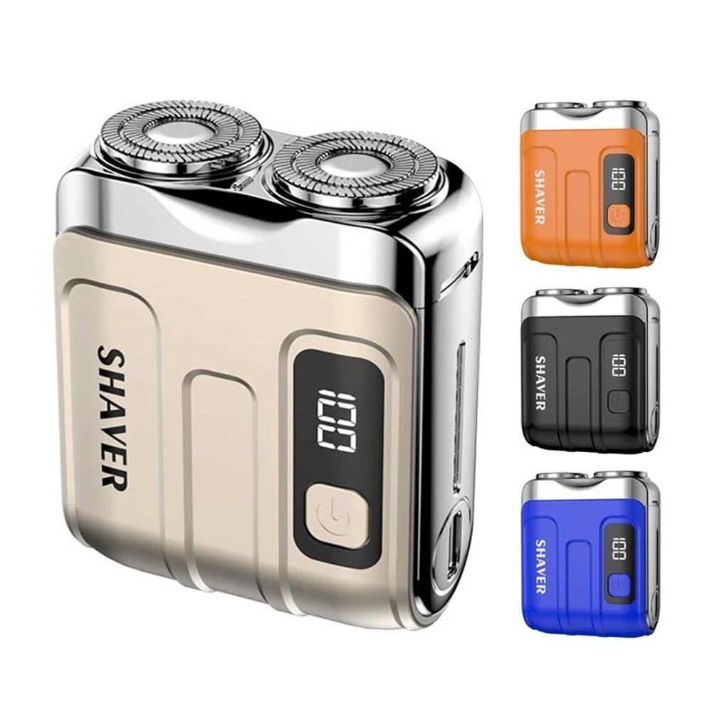 Mini Travel Electric Shaver Rechargeable Rotary Razor For Men 0