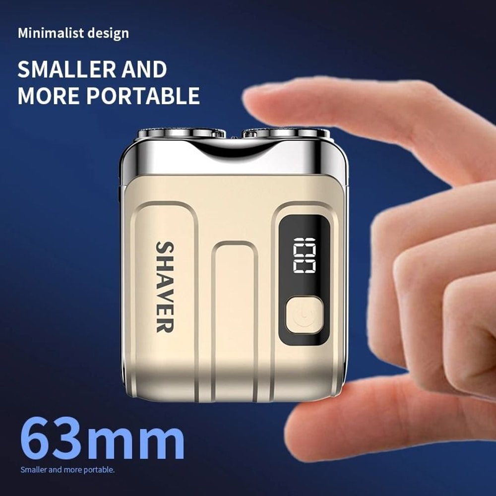 Mini Travel Electric Shaver Rechargeable Rotary Razor For Men 2