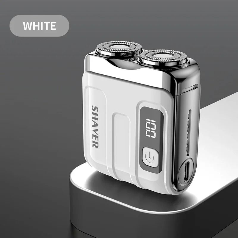 Mini Travel Electric Shaver Rechargeable Rotary Razor For Men 10