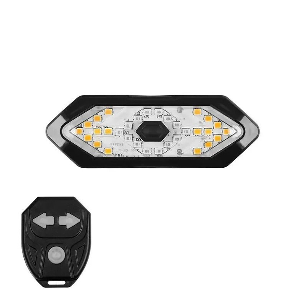 Bicycle Turn Signal Light Wireless Remote Rechargeable Tail Light 3