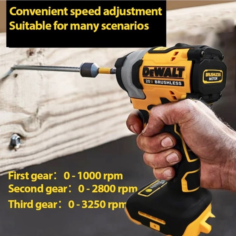 Brushless Cordless Impact Driver 20V High Torque Electric Screwdriver 5