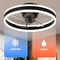 Modern LED Ceiling Fan With Remote Control And Silent Motor 0