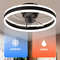 Modern LED Ceiling Fan With Remote Control And Silent Motor 1
