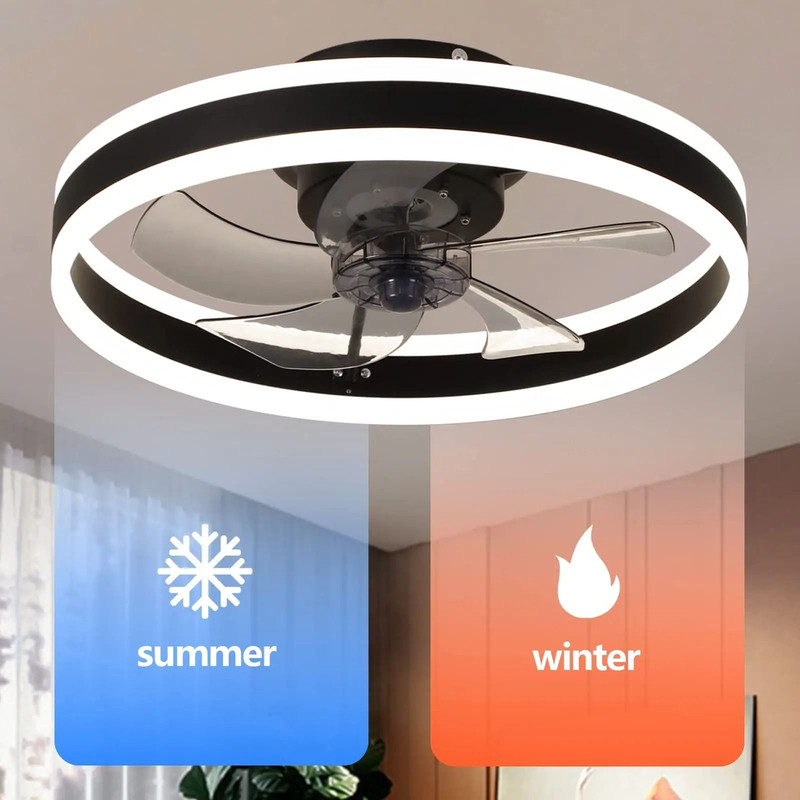 Modern LED Ceiling Fan With Remote Control And Silent Motor 1