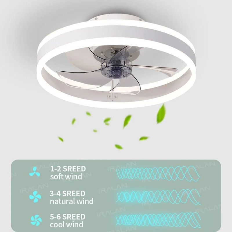 Modern LED Ceiling Fan With Remote Control And Silent Motor 4