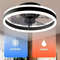 Modern LED Ceiling Fan With Remote Control And Silent Motor 8