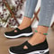 Women Breathable Knitted Sneakers Casual Low Top Shoes 4