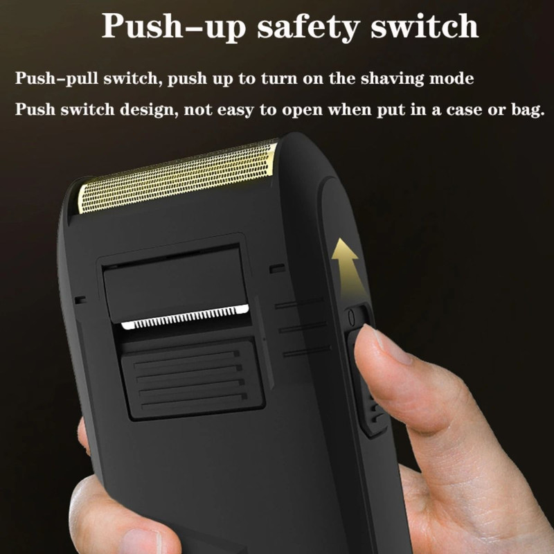 Electric Foil Shaver Beard Trimmer Rechargeable Mini Razor 2