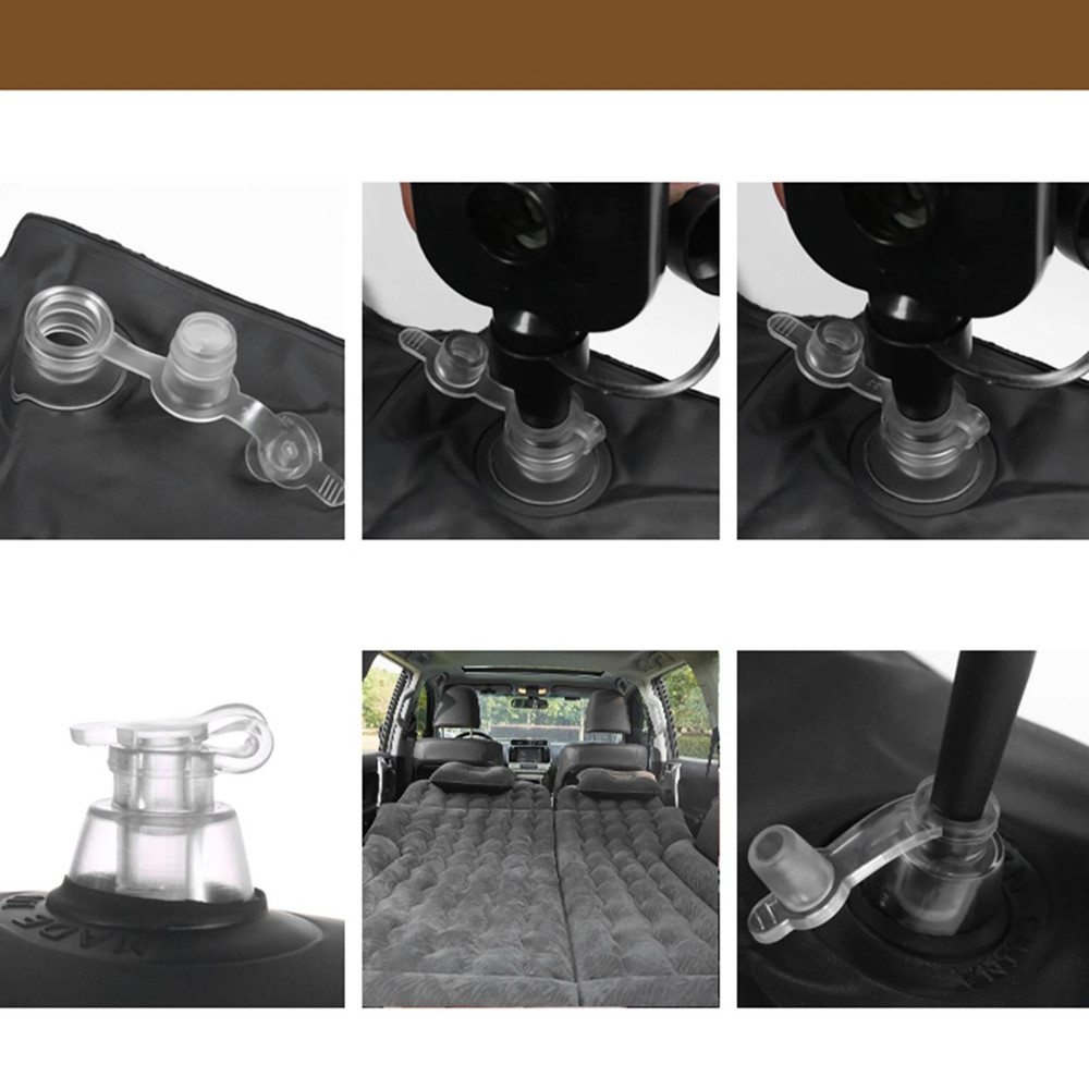 Car Travel Bed Inflatable Mattress With Pump And Headrests 3