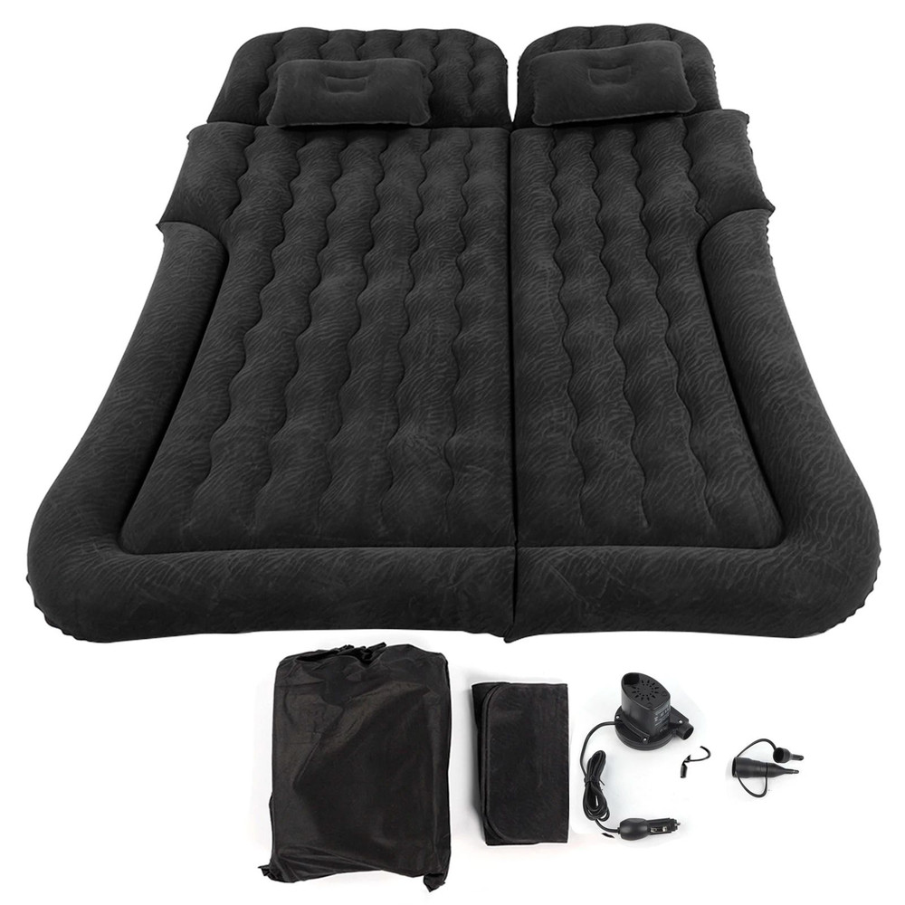 Car Travel Bed Inflatable Mattress With Pump And Headrests 6