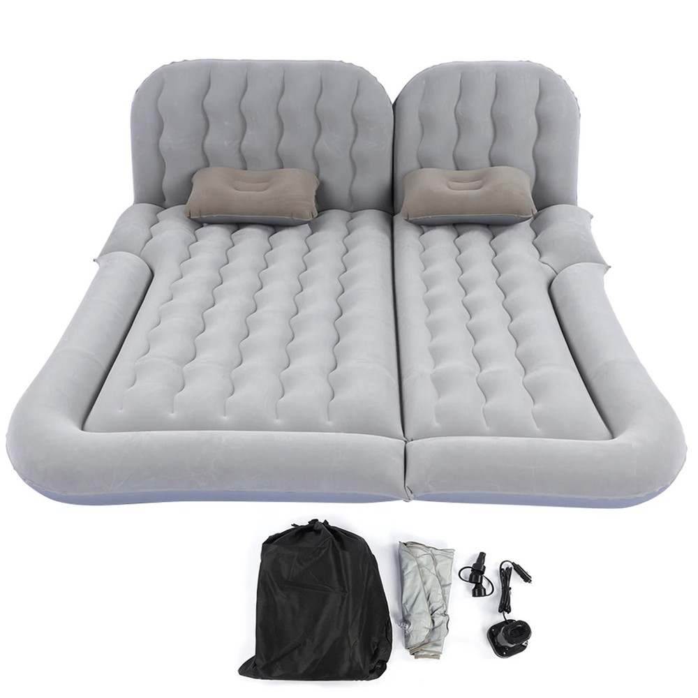 Car Travel Bed Inflatable Mattress With Pump And Headrests 7