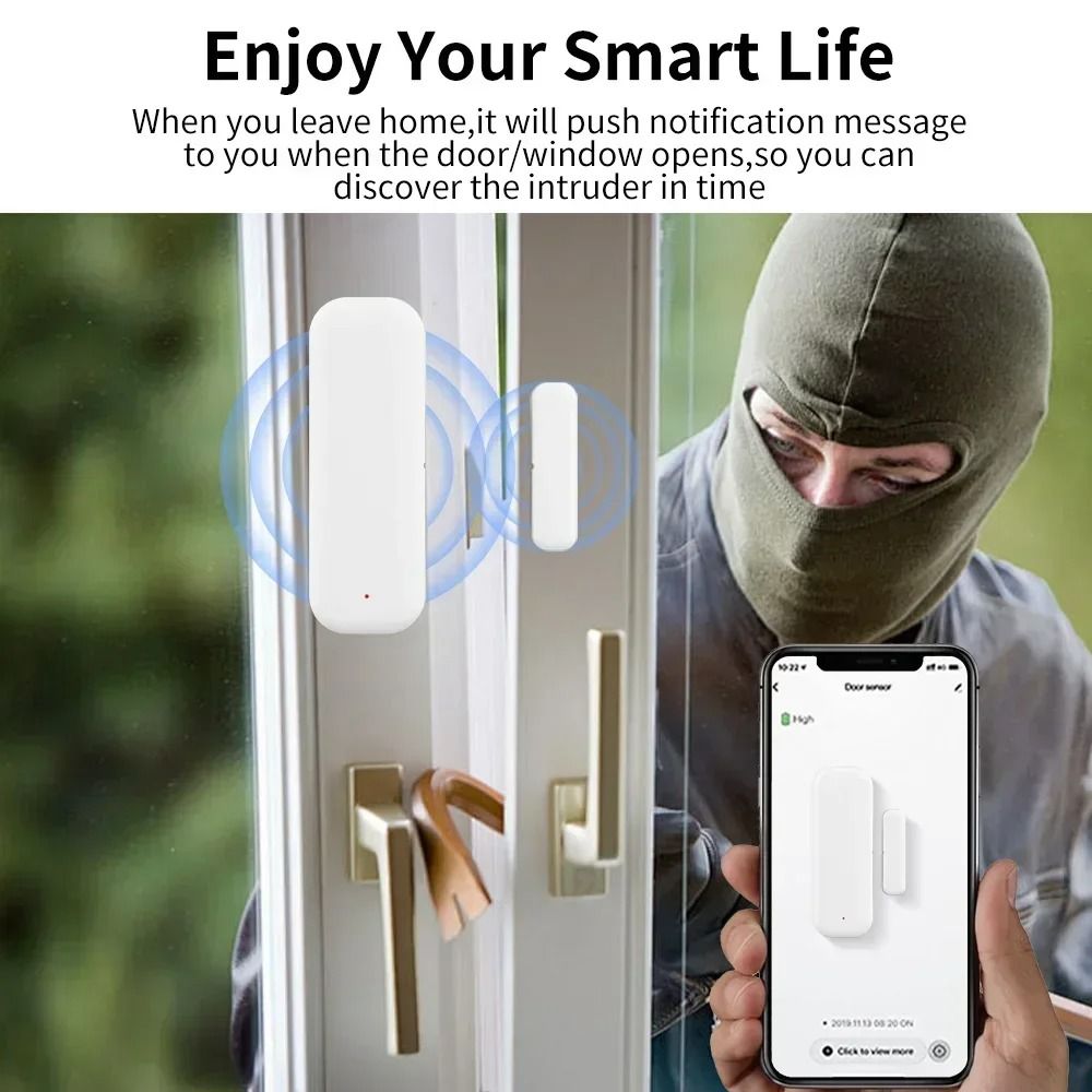 Tuya Zigbee Door Window Sensor Smart Security Alarm 3