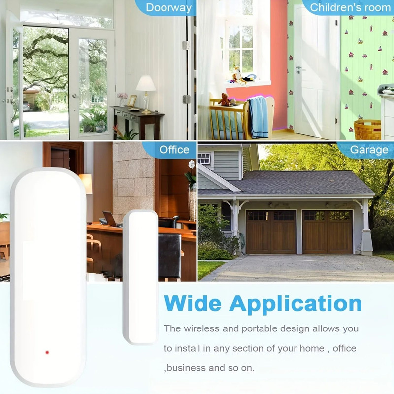 Tuya Zigbee Door Window Sensor Smart Security Alarm 4