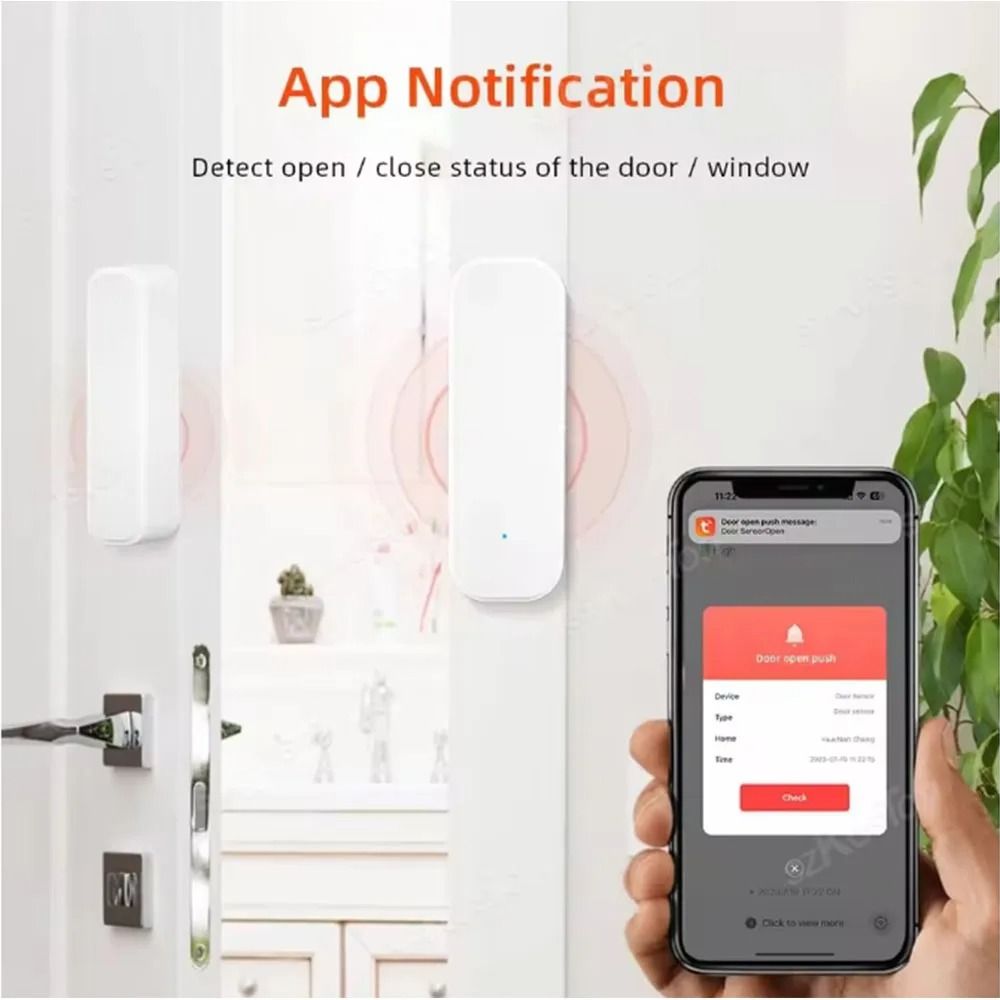 Tuya Zigbee Door Window Sensor Smart Security Alarm 6