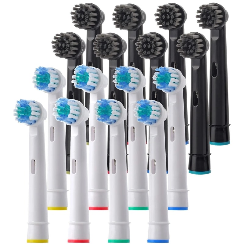 Electric Toothbrush Replacement Brush Heads Basic Cleaning Nozzle Compatible With D100 D25 D30 D32 1