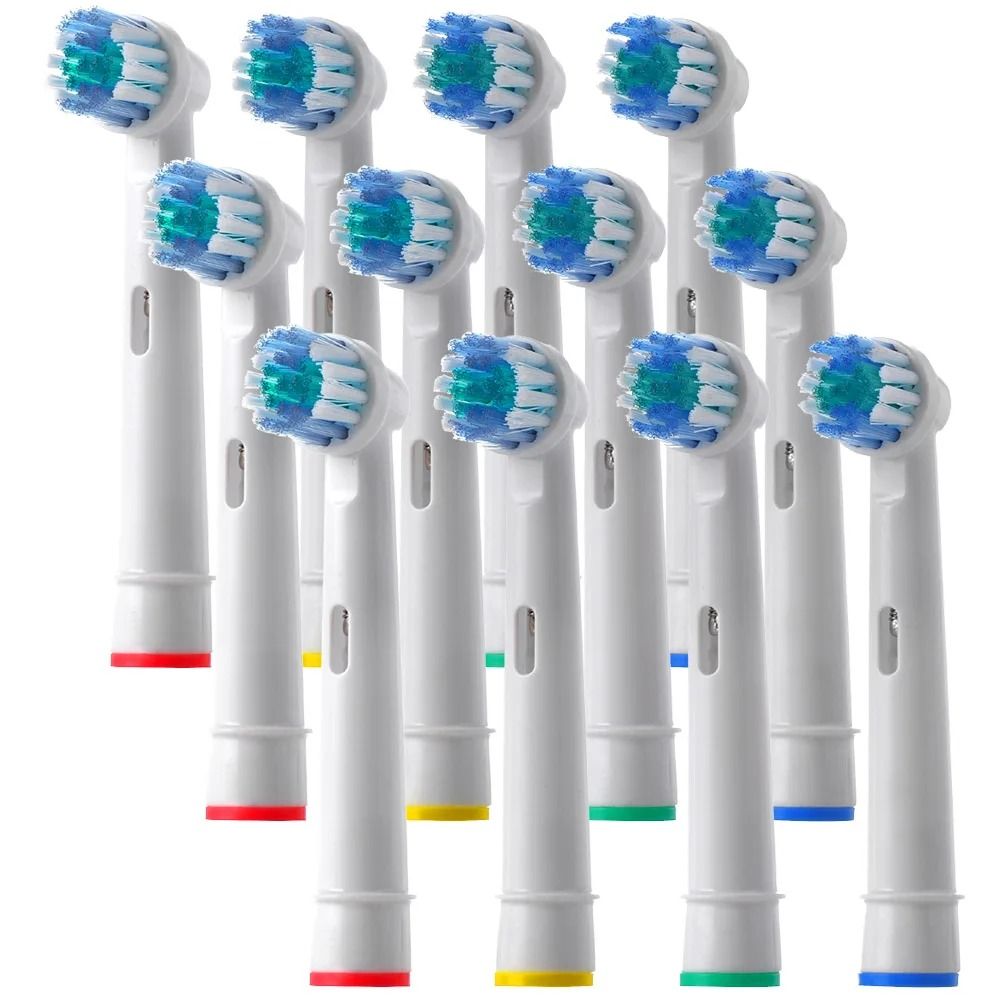 Electric Toothbrush Replacement Brush Heads Basic Cleaning Nozzle Compatible With D100 D25 D30 D32 10