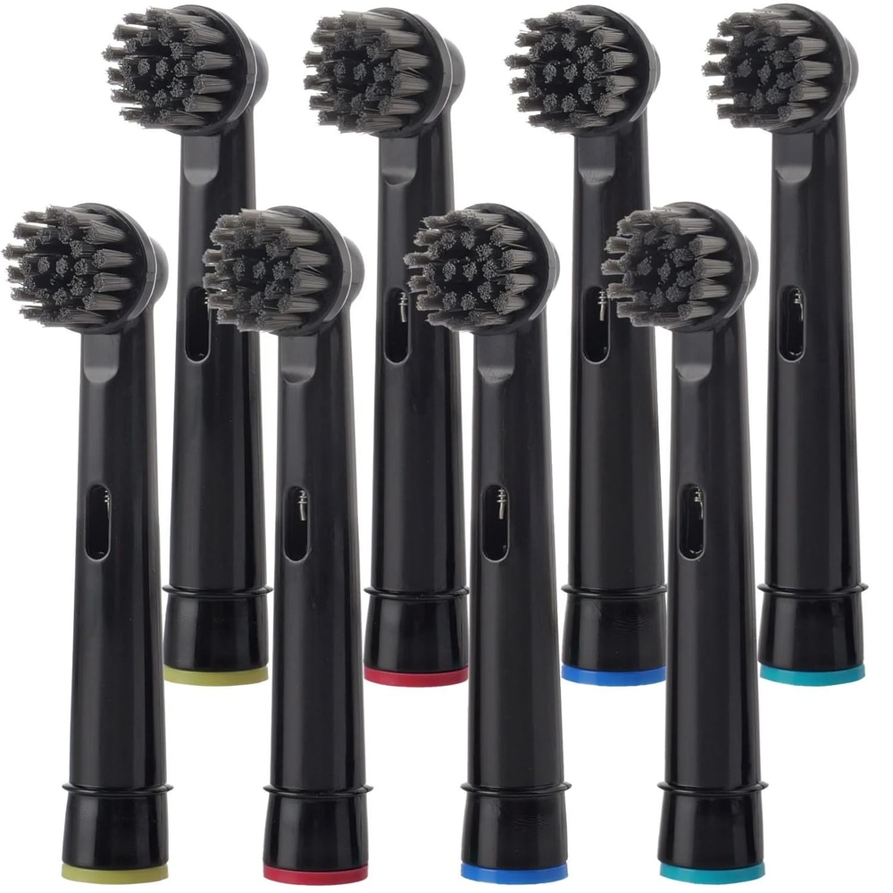 Electric Toothbrush Replacement Brush Heads Basic Cleaning Nozzle Compatible With D100 D25 D30 D32 8