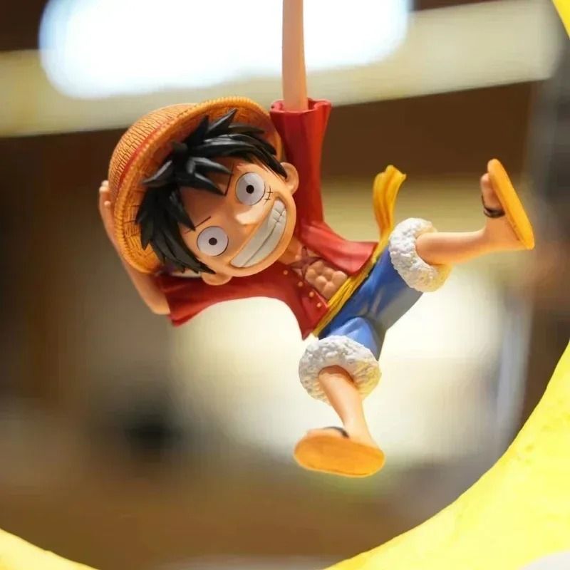 One Piece Luffy Night Light Magnetic Control Moon Lamp 5