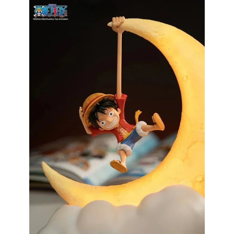One Piece Luffy Night Light Magnetic Control Moon Lamp 6