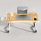 Portable Laptop Desk With USB Light Fan Cup Holder Tablet Slot And Foldable Handle 3