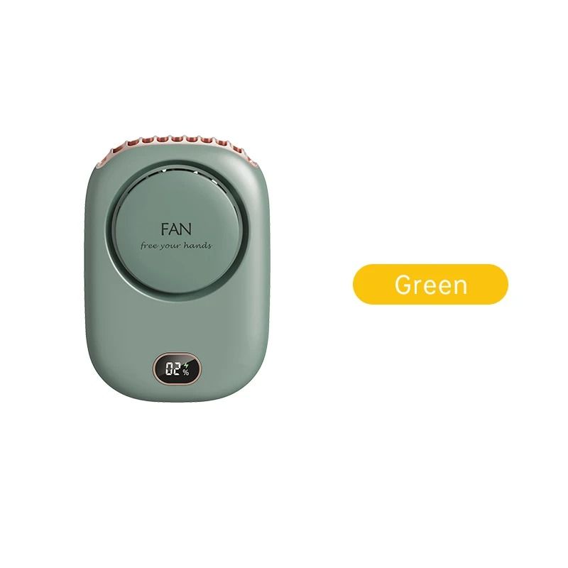 Portable Hanging Neck Fan Bladeless USB Rechargeable Sports Cooling Fan With Adjustable Lanyard 6