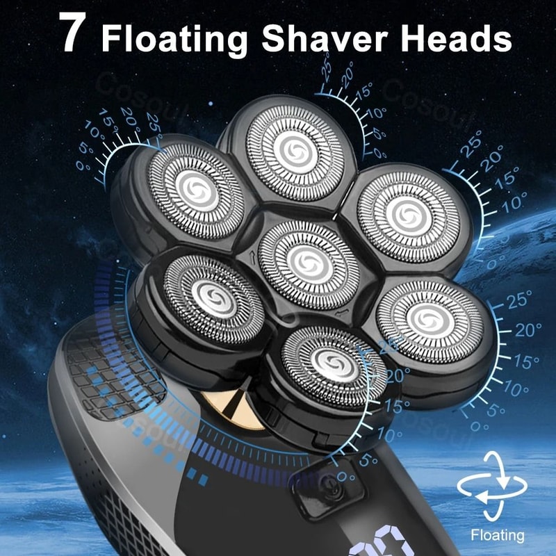 Men Electric Shaver Bald Head Razor Beard Grooming Machine 1