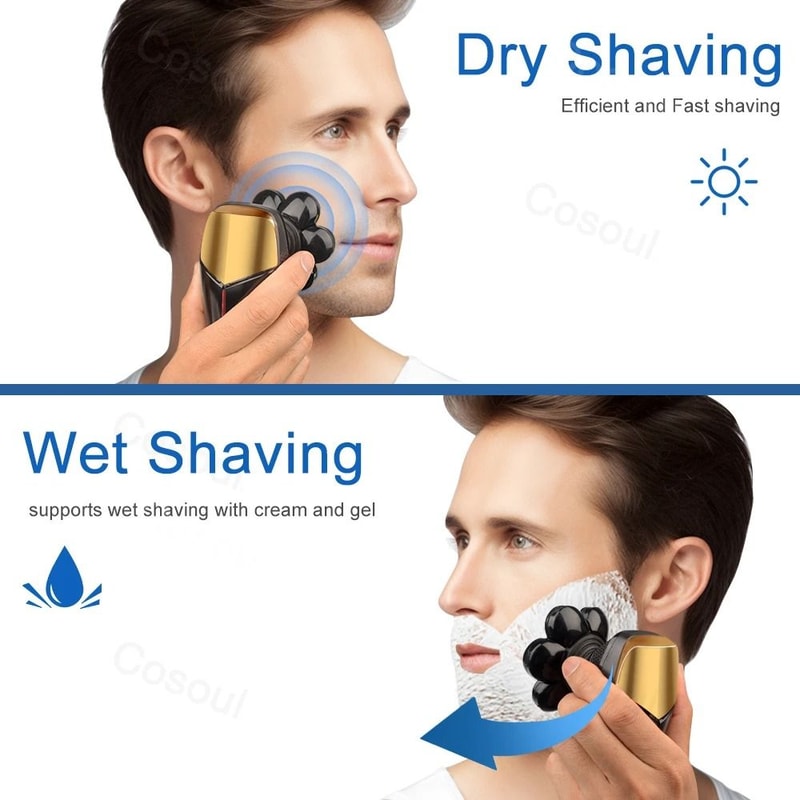 Men Electric Shaver Bald Head Razor Beard Grooming Machine 3
