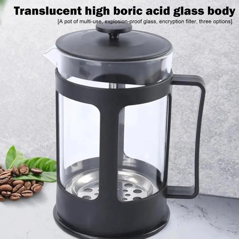 Stainless Steel Tea Coffee Brewer With Filter Heat Resistant Handle 4