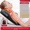Electric Shiatsu Neck And Back Massager Pillow With Heat And Vibration 8