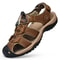 Mens Genuine Leather Sandals Casual Outdoor Roman Beach Shoes 0