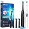 Smart Rotating Electric Toothbrush Rechargeable With 4 Heads And 5 Modes For Teeth Whitening 0