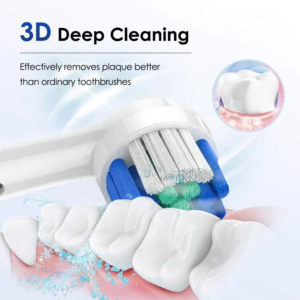 Smart Rotating Electric Toothbrush Rechargeable With 4 Heads And 5 Modes For Teeth Whitening 2