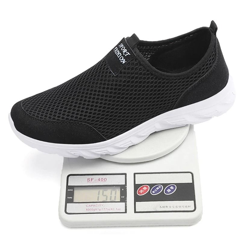 Lightweight Men Casual Shoes Breathable Slip On Sneakers Outdoor Walking Flats 2