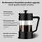 French Press Coffee Maker Borosilicate Glass With Stainless Steel Filter 2