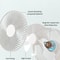 USB Foldable Fan Battery Operated Portable Table Fan With 4 Speeds And Timer 4